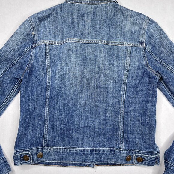 J. Crew Indigo Denim Button-Up Cotton Jeans Jacket Size S - NWOT - Picture 8 of 12